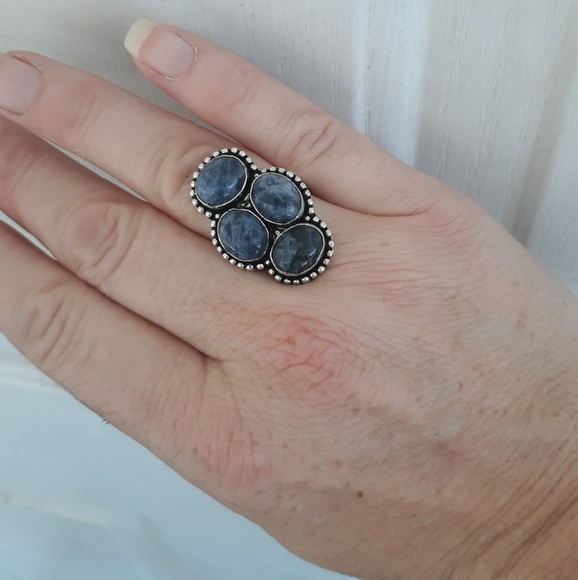 New Sodalite 925 Silver Ring. - Picture 2 of 6